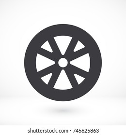 Vector icon wheel 10 EPS
