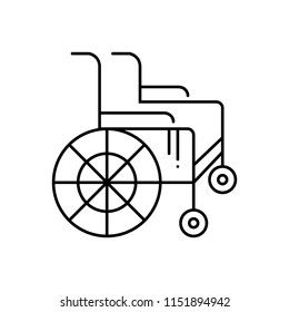 Vector icon for  wheel chair