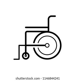 Vector icon for wheelchair 