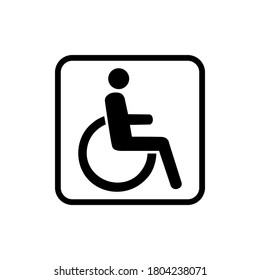 Vector Icon Wheelchair Pathways Wheelchairs Stock Vector (Royalty Free ...