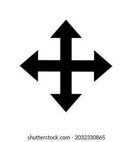 icono de vector donde las flechas van en direcciones diferentes.