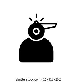 Vektorillustration-Symbol für Whistleblower
