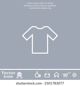Vector icon of white color on a gray background