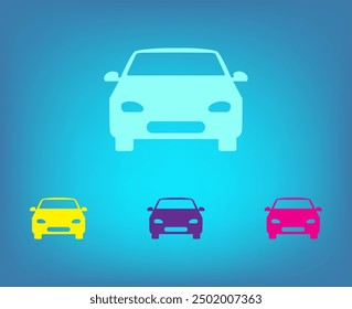 Vector icon of white color on a gray background