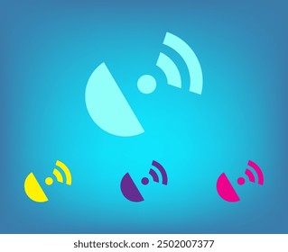 Vector icon of white color on a gray background