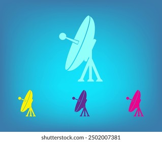 Icono de Vector de color blanco sobre un fondo gris