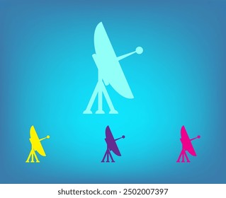 Vector icon of white color on a gray background