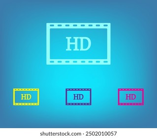 Vector icon of white color on a gray background