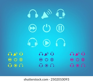 Vector icon of white color on a gray background