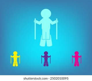 Vector icon of white color on a gray background