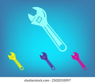 Vector icon of white color on a gray background