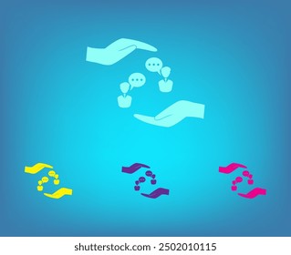 Vector icon of white color on a gray background