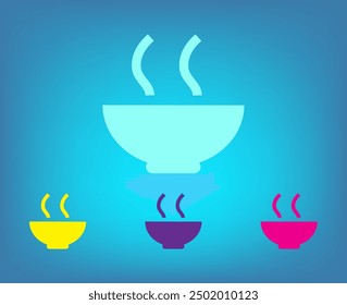 Vector icon of white color on a gray background