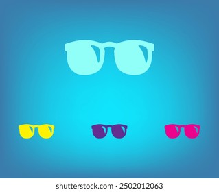 Icono de Vector de color blanco sobre un fondo gris