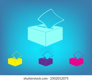 Vector icon of white color on a gray background