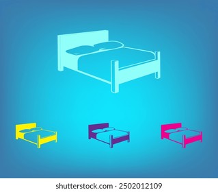 Icono de Vector de color blanco sobre un fondo gris