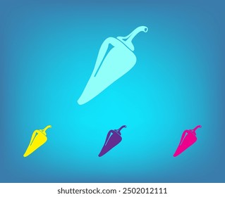 Vector icon of white color on a gray background