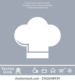 Vector icon of white color on a gray background