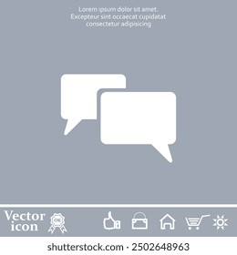 Icono de Vector de color blanco sobre un fondo gris