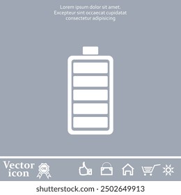 Icono de Vector de color blanco sobre un fondo gris