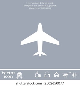 Icono de Vector de color blanco sobre un fondo gris
