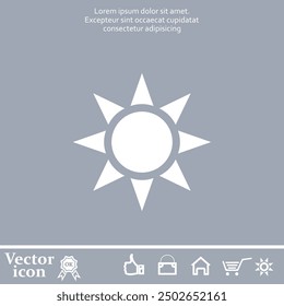 Vector icon of white color on a gray background