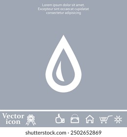Vektorsymbol mit weißer Farbe auf grauem Hintergrund