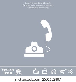 Icono de Vector de color blanco sobre un fondo gris
