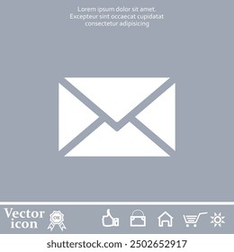 Icono de Vector de color blanco sobre un fondo gris