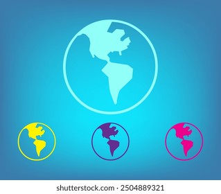Icono de Vector de color blanco sobre un fondo gris