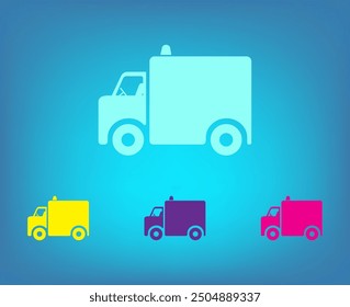 Vector icon of white color on a gray background