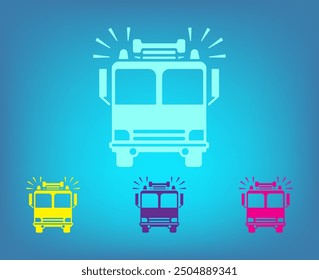 Vector icon of white color on a gray background