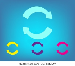 Icono de Vector de color blanco sobre un fondo gris