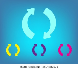 Icono de Vector de color blanco sobre un fondo gris