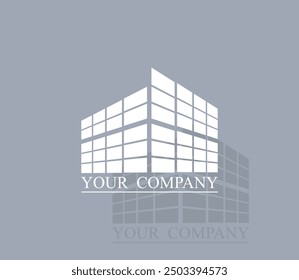 Icono de Vector de color blanco con sombra sobre fondo gris