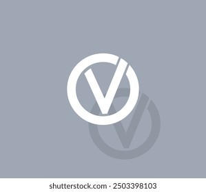 Vector icon of white color with shadow on gray background