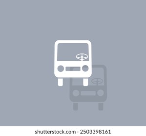 Icono de Vector de color blanco con sombra sobre fondo gris