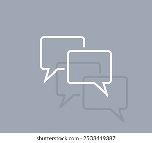 Vector icon of white color with shadow on gray background