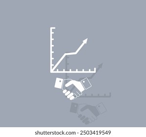 Vector icon of white color with shadow on gray background