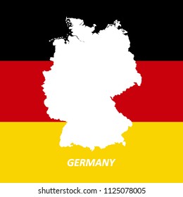 
Vector icon of white country Germany on a flag background. Vector illustration. Flat design for business financial marketing banking advertising web concept cartoon illustration.