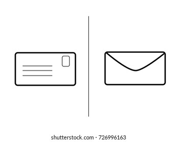 vector icon white letter.
