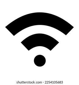 icono vector wifi, internet, conexión, negro y blanco, fondo blanco.