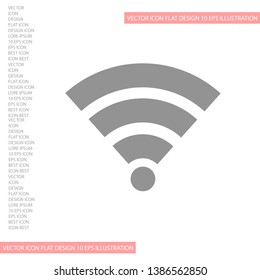 vector icon Wi-Fi . Lorem Ipsum Illustration design