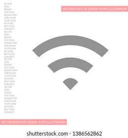 vector icon Wi-Fi . Lorem Ipsum Illustration design