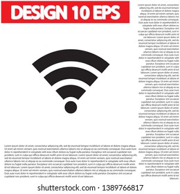 vector icon Wi-Fi . Lorem Ipsum Illustration design