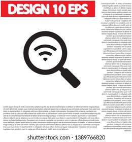vector icon Wi-Fi . Lorem Ipsum Illustration design