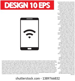 vector icon Wi-Fi . Lorem Ipsum Illustration design