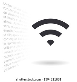 vector icon Wi-Fi . Lorem Ipsum Illustration design