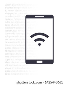 vector icon Wi-Fi . Lorem Ipsum Illustration design
