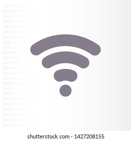 vector icon Wi-Fi . Lorem Ipsum Illustration design